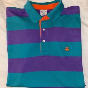 Like New - Brooks Brothers Polo - Purple and Green
